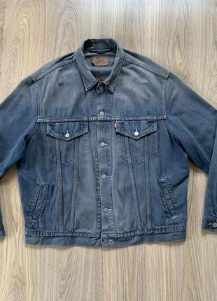 Мужская винтажная джинсовая куртка levis1 фото