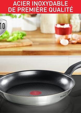 Tefal comfort max g7260244 сковорода 20 см, високоякісна нержавіюча сталь, термоточкове антипригарне покриття, індукційне2 фото