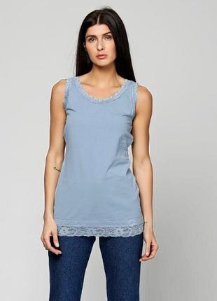 Майка р.38, 40 евро с кружевом street one