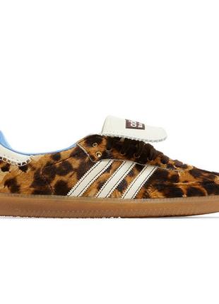 Adidas samba pony leopard, жіночі кросівки, леопардові самби