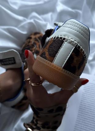 Adidas samba pony leopard, женские кроссовки, леопардовые самбы4 фото