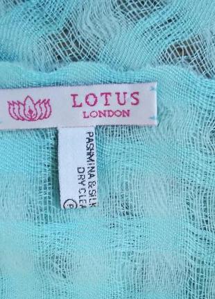 Lotus палантин, шарф пашмина, шовк4 фото