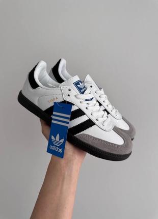 Adidas samba white/black gum