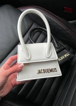 Біла/чорна жіноча сумка міні jacquemus2 фото