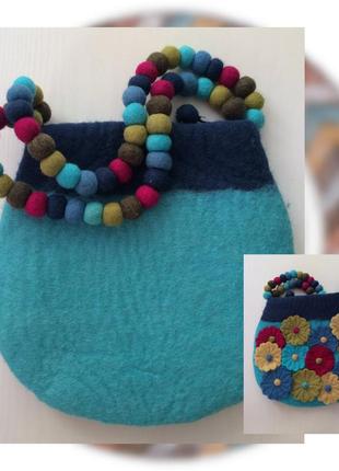 Крута сумочка з валяної вовни