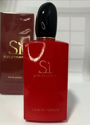 Духи giorgio armani si passione парфюмированная вода 100 ml (парфюм джорджио армани си пассион женские)1 фото