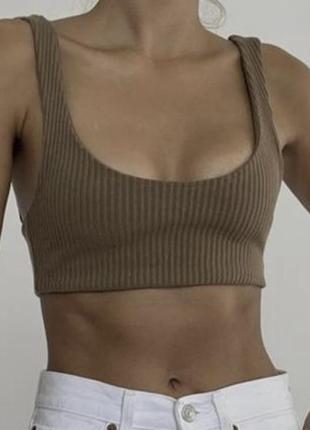 Zara топ коричневий xs-s
