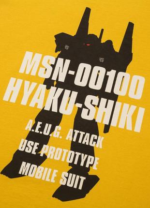 Футболка uniqlo &amp; gunpla 40th anniversary "hyaku-shiki"4 фото