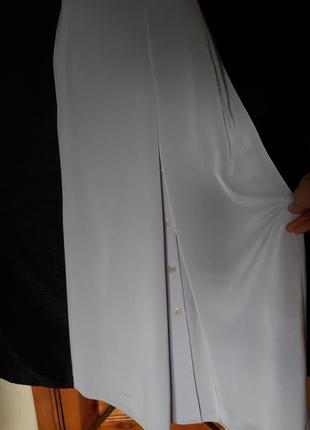 Длинная бледно- сиреневая юбка высокой посадки  windsmoor (размер 12-14)1 фото