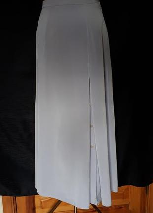 Длинная бледно- сиреневая юбка высокой посадки  windsmoor (размер 12-14)2 фото