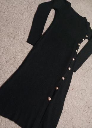 Сукня-футляр, тканина в рубчик s m4 фото
