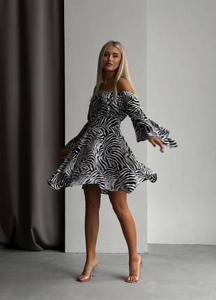 Трендова сукня «зебра»3 фото