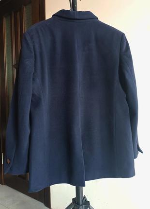 Темно синій піджак- пальто8 фото