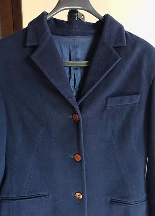 Темно синій піджак- пальто3 фото