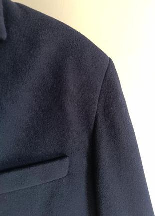 Темно синій піджак- пальто4 фото