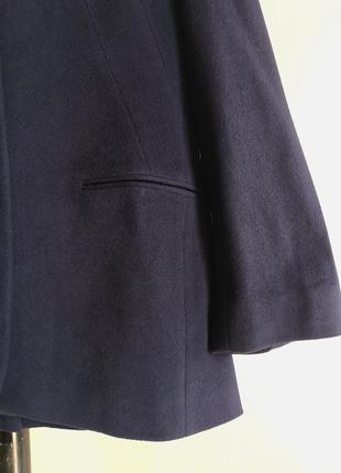 Темно синій піджак- пальто6 фото