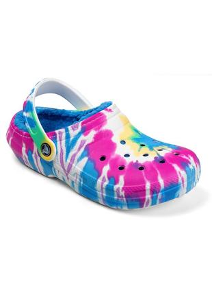 Сабо крокси crocs classic tie dye3 фото