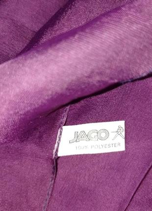 Легкий фиолетовый полупрозрачный шарф jago италия +подарок6 фото