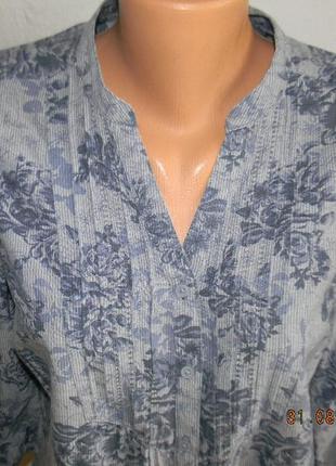 Блуза с принтом под джинс2 фото