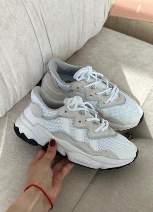 Кроссовки adidas ozweego white1 фото