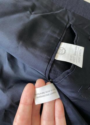 Angelo litrico двубортный пиджак оверсайз шерсть шерсть шерсть жакет блейзер винтаж темно синий6 фото