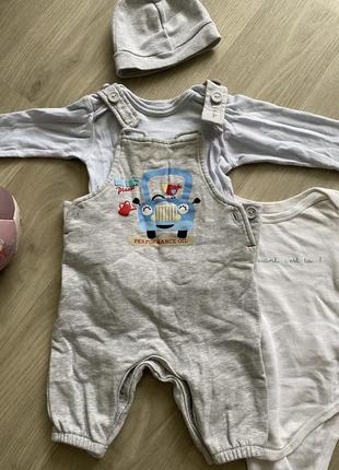 Набор комбект лук костюм для новорожденного мальчика девочку комбинезон2 фото