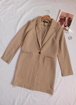 Лёгкое пальто жакет на одну пуговицу