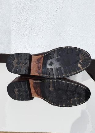 Крутые испанские супер качества прошитые коричневые кожаные сапоги sendra