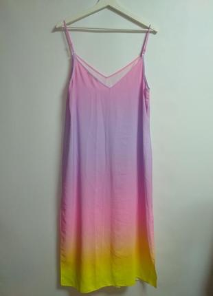 Платье в бельевом стиле с разрезами 14/48-50 размер5 фото
