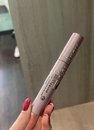 Туш коричнева maybelline