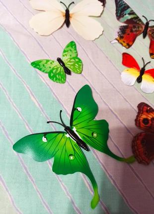 Декоративные бабочки на магните 6 шт.4 фото