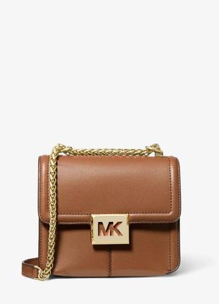 Женская сумка michael michael kors sonia small leather shoulder bag (35f1g6ss5l) luggage