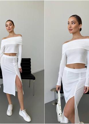 Костюм двойка с юбкой3 фото