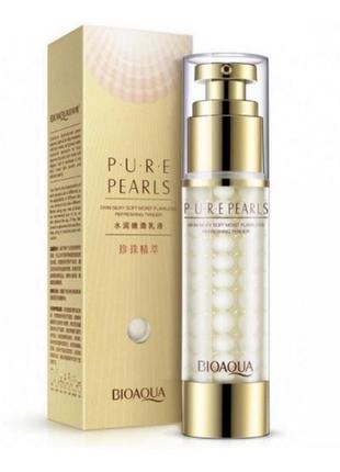 Эмульсия с жемчужным порошком bioaqua pure pearls moist ang smooth emulsion, 60 г