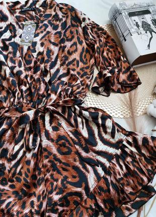 Стильный ромпер, комфортный с шортами леопардовый принт boohoo3 фото