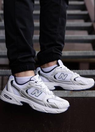 Купить мужские кроссовки новые бренд белые new balance 530 /кроссовки мужские светлые new balance 530