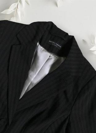 Приталенный пиджак жакет в полоску полосатый классический3 фото