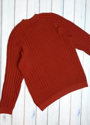 🤩1+1=3 брендовый насыщенно-оранжевый мужской свитер cos, размер 46 - 484 фото
