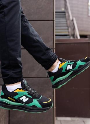 Мужские кроссовки новые черно зеленые new balance, закупить кроссовки мужские новые черно зелени new balance