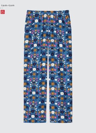 М'які, фланелеві штани з квітковим візерунком від uniqlo1 фото