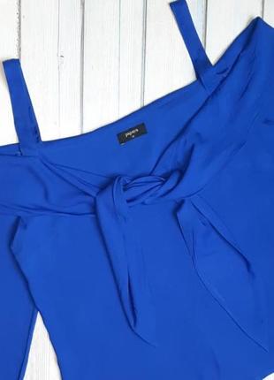 🤩1+1=3 оригинальная синяя электрик блуза блузка papaya, размер 46 - 483 фото