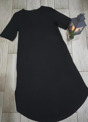 Черное миди платье оверсайз cos xs-m5 фото