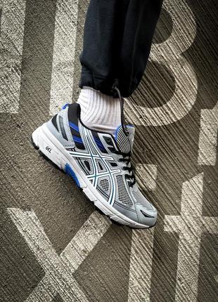 Asics gel venture 6 "grey/blue"4 фото