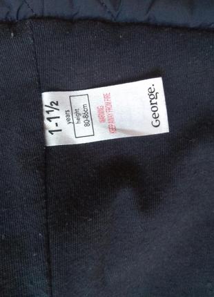 Курточка с утеплителем (синтепон) george, 1,5- 2 г, 86 см, осень весна легкая7 фото