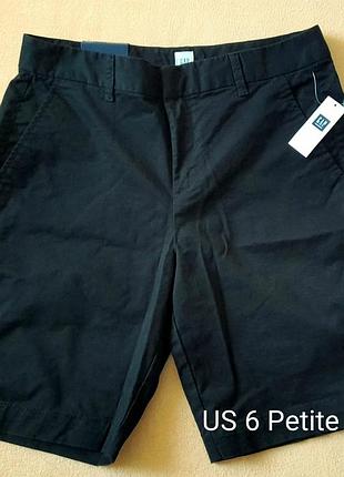 Шорти бермуди жіночі gap factory чорні р.6 petite