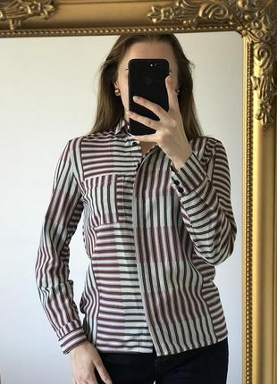 Скидки !на все!срочно!плосатая рубашка topshop pp 6