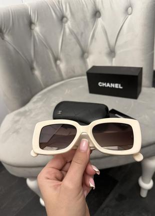 Сонцезахисні пудрові окуляри chanel повний комплект2 фото