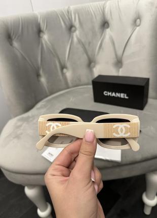 Солнцезащитные пудровые очки chanel полный комплект3 фото