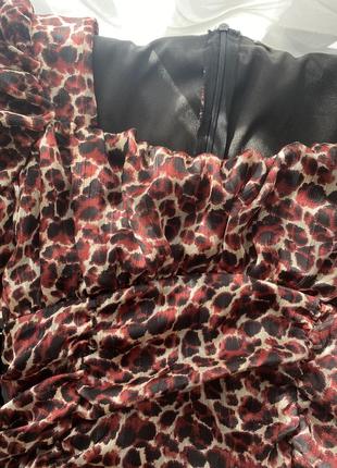 Платье в леопардовый принт6 фото
