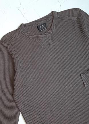 🎁1+1=3 фирменный серый мужской плотный свитер zara, размер 48 - 504 фото